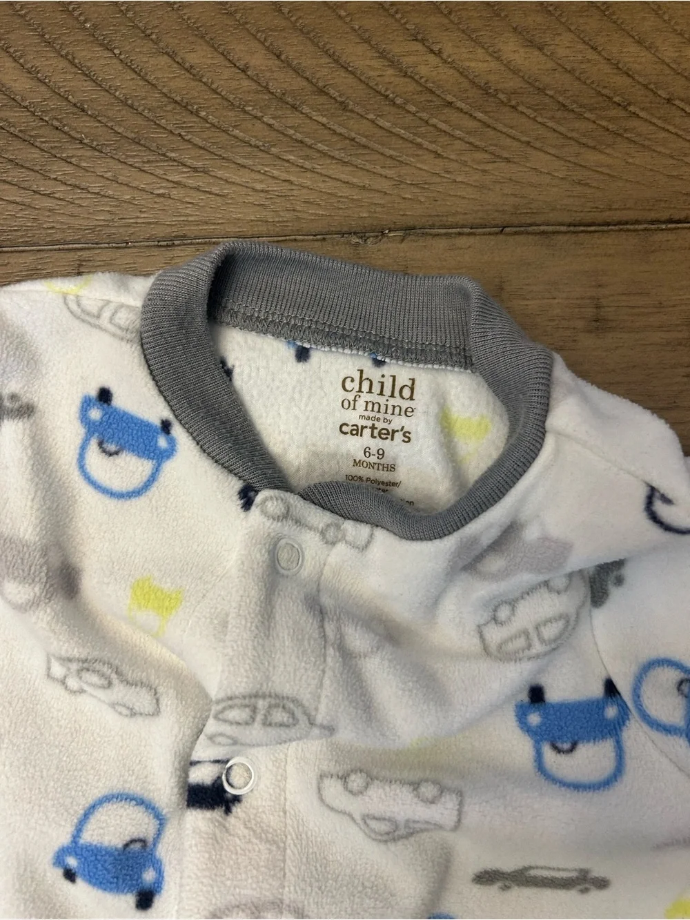 6-9M and 9-12M Bundle of Baby Boy footed Sleepers